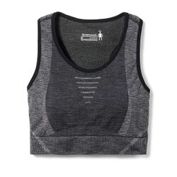Smartwool Intraknit Racerback Bra Women's in Black Heather